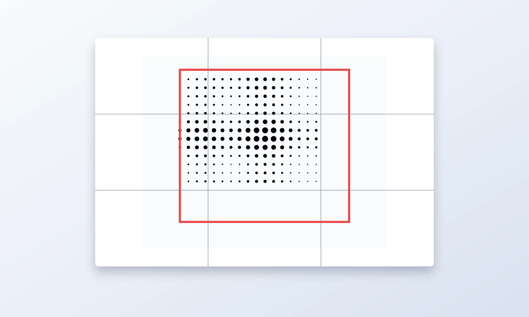 Een contrastrijke portretuitsnede voorbereid voor zwart-wit halftone-printen.