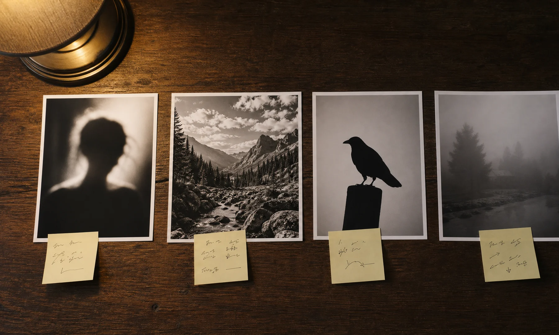 Photo choices compared for classic black-and-white halftone poster printing.