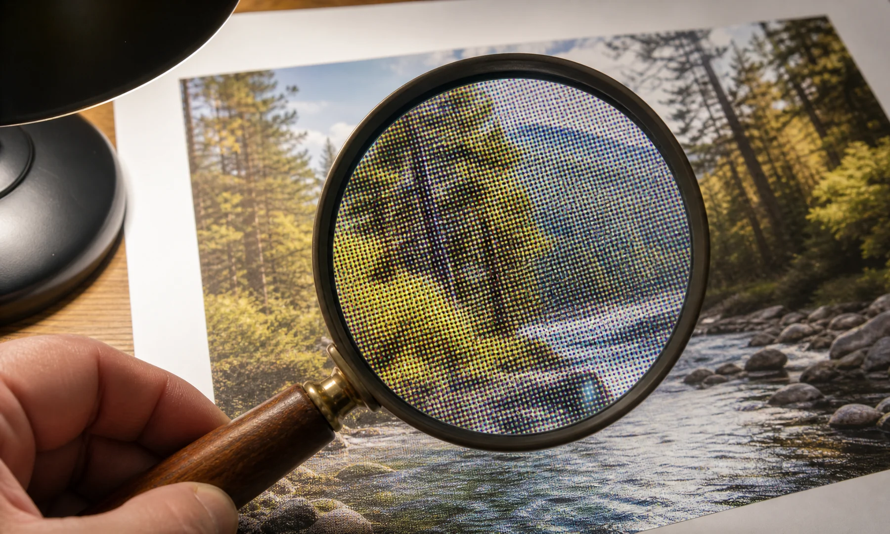 Resolution grid showing how image pixels translate to 100 DPI poster sizes.